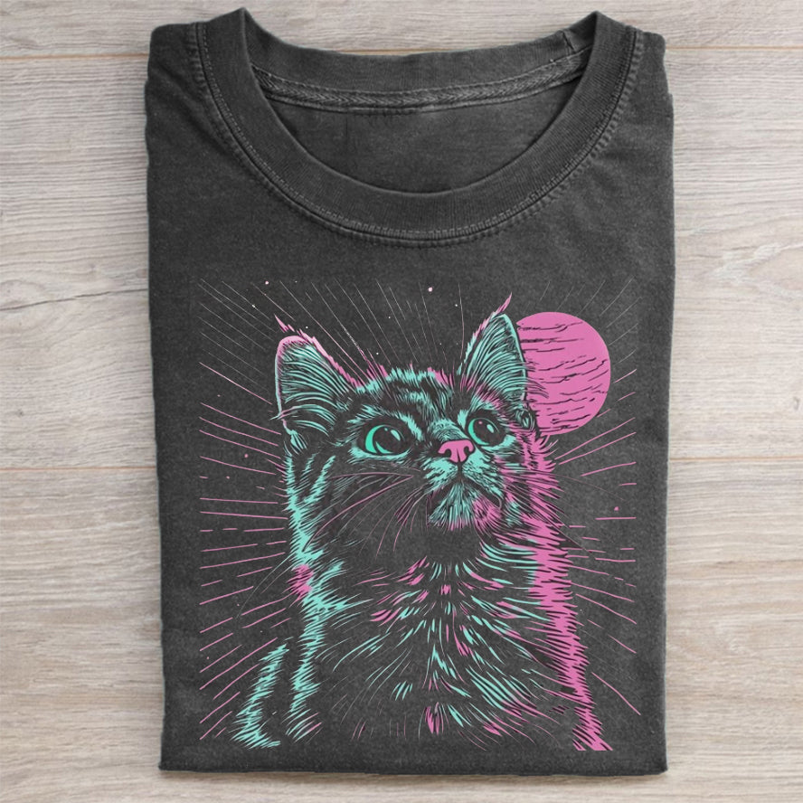 Psychedelic Cat T-shirt