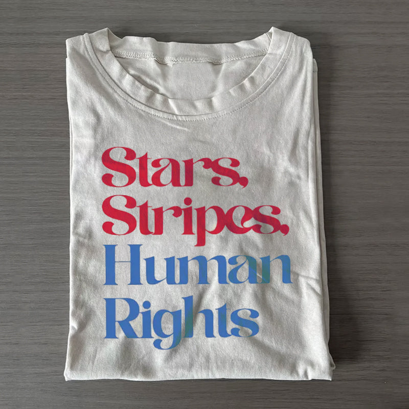 Stars Stripes And Human Rights T-shirt