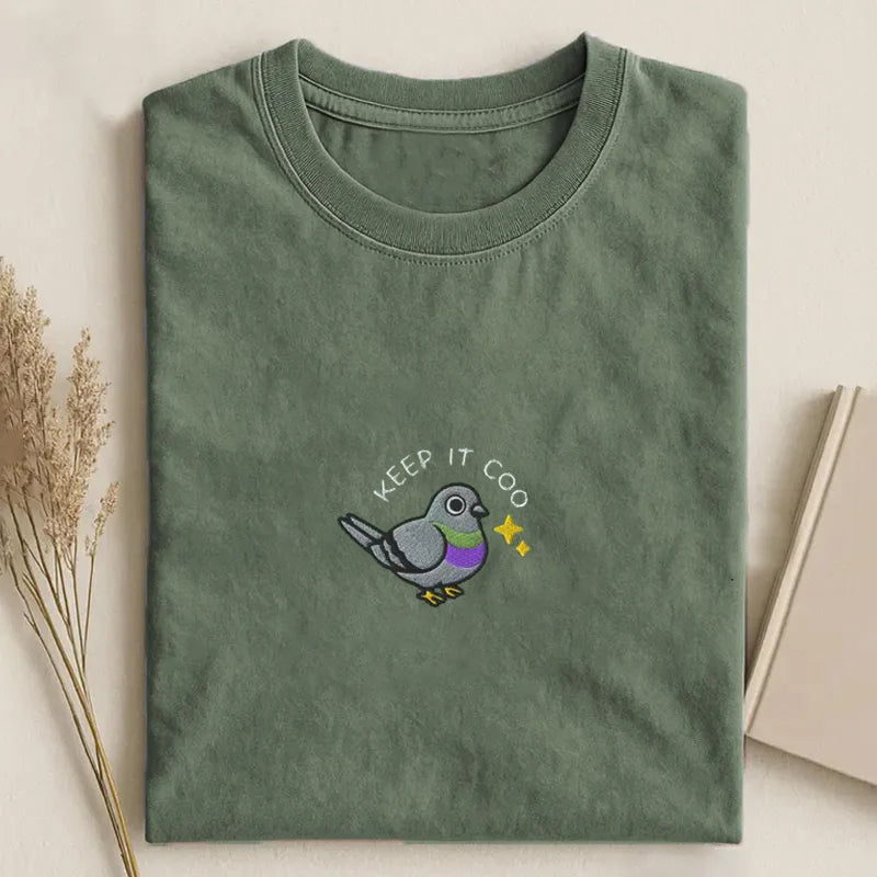 Keep It Coo Embroidered T-shirt