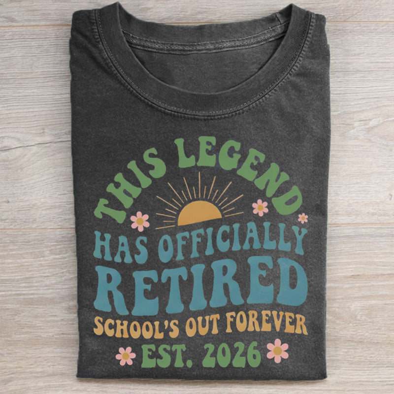 This Legend Has Officially Retired T-shirt