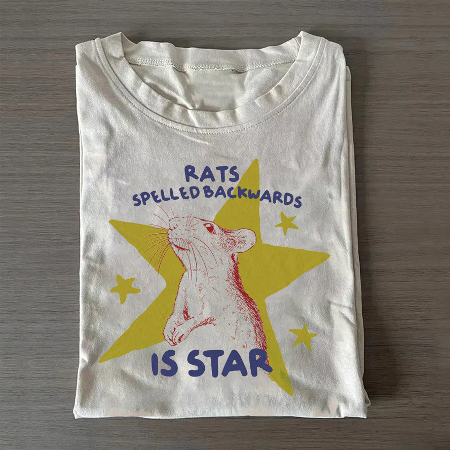 Rats Spelled Backwards is Star T-shirt