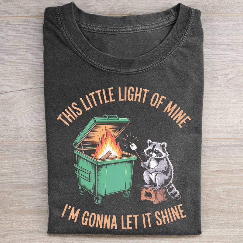 Dumpster Fire Raccoon T-shirt