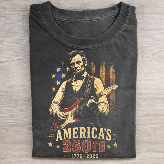 Abraham Lincoln Guitar T-shirt