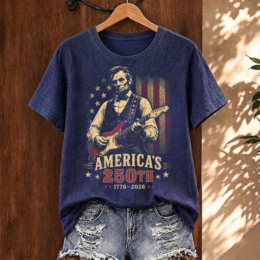 Abraham Lincoln Guitar T-shirt