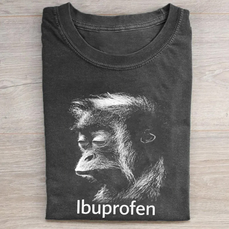 Funny Ibuprofen Monkey Meme T-shirt