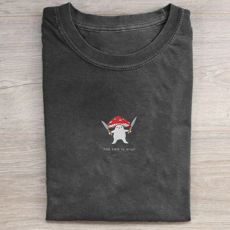 The End Is Nigh Embroidered T-shirt