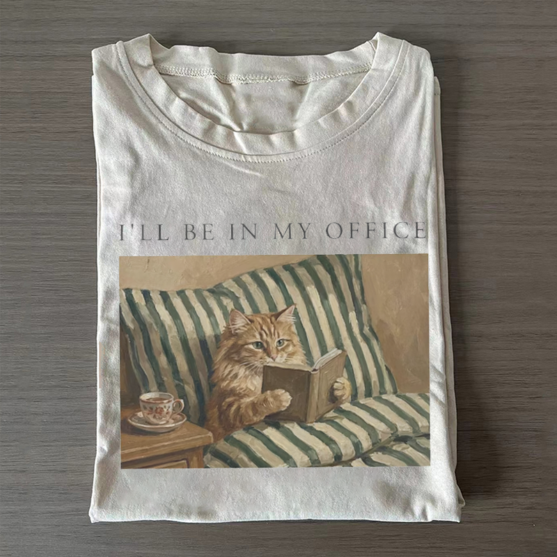 Ill Be In My Office Cat T-shirt